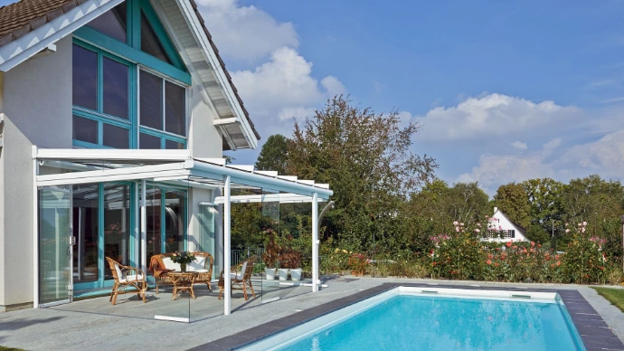 Terrassendach Referenzprojekt Salewo